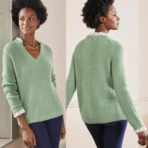 Boden Fluffy Ribbed Mix Sweater